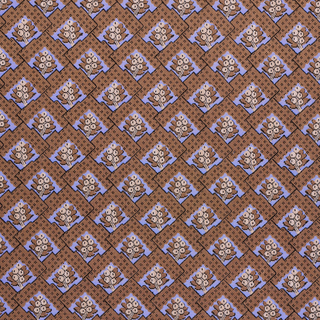 Blair Silk Epingle fabric in charlton brown color - pattern number 81601 - by Schumacher in the Williamsburg collection