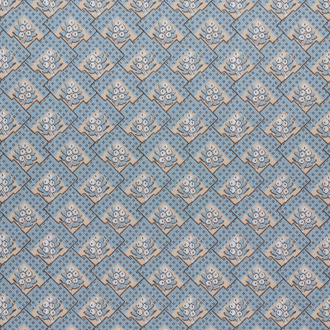 Blair Silk Epingle fabric in worcester blue color - pattern number 81602 - by Schumacher in the Williamsburg collection