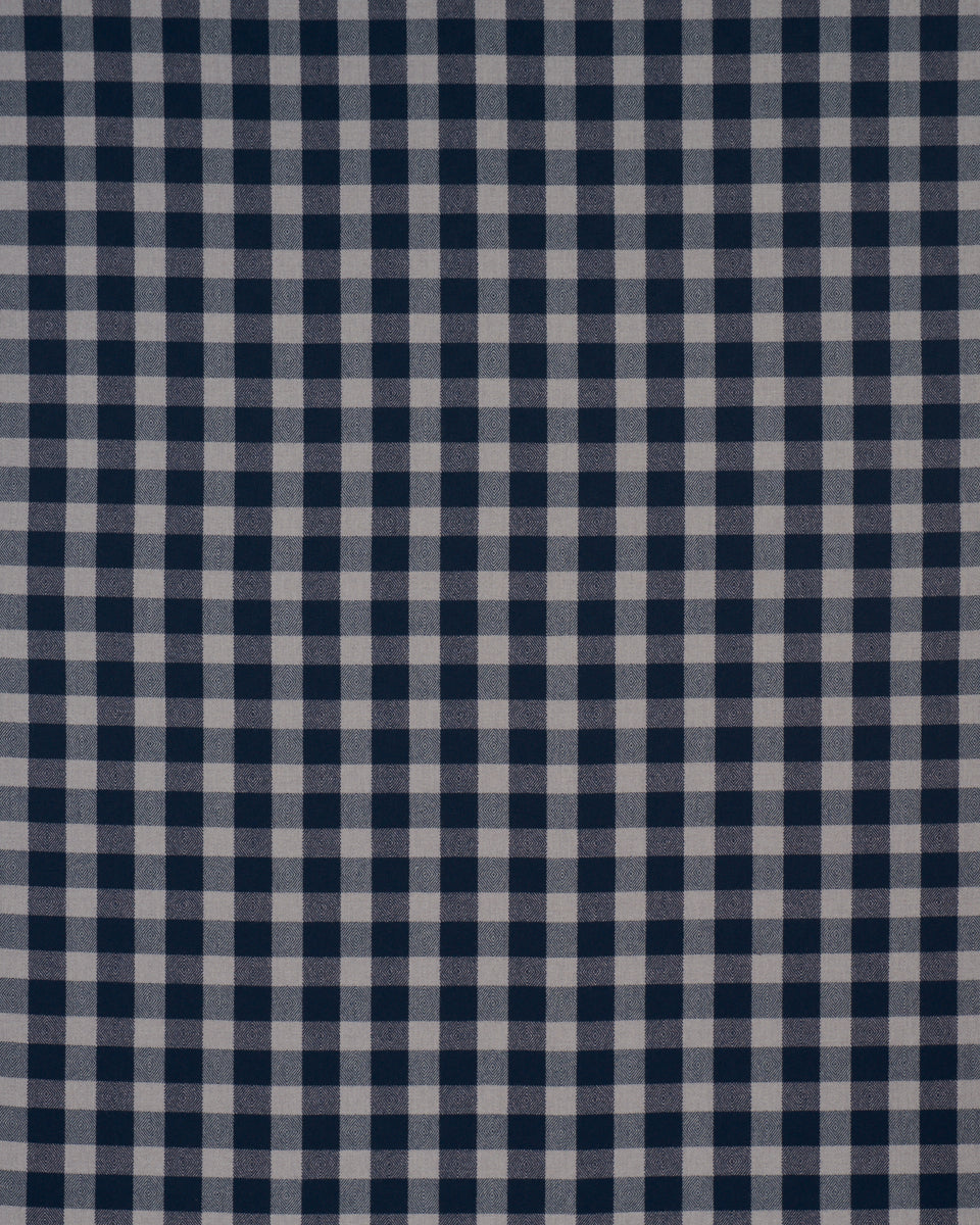 Galt Wool Check fabric in indigo color - pattern number 81615 - by Schumacher in the A Country Life collection