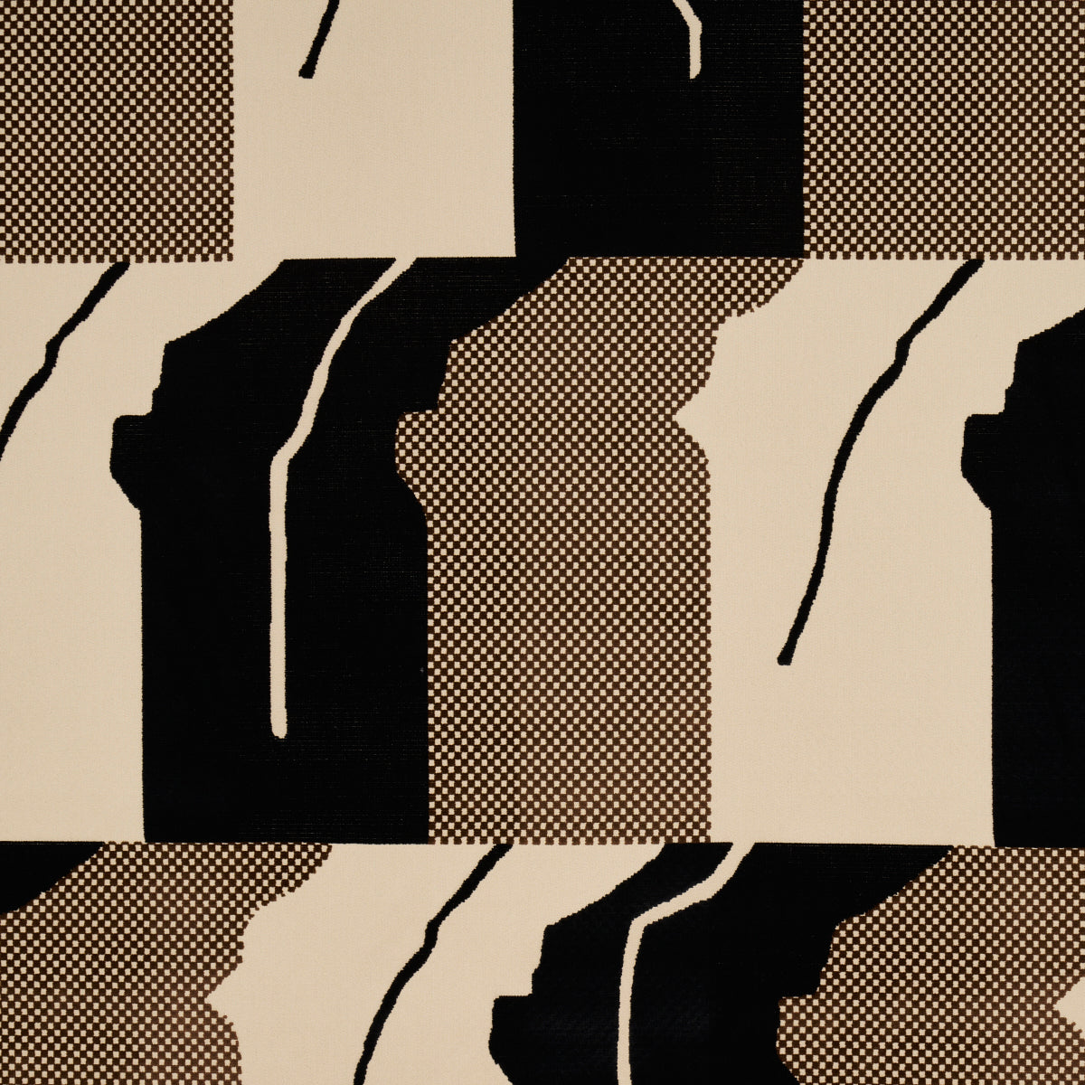 Gustavian Dance Velvet fabric in chocolate color - pattern number 81800 - by Schumacher in the Cut &amp; Patterned Velvets collection