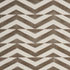 Broken Chevron Cut Velvet fabric in taupe on ivory color - pattern number 81810 - by Schumacher in the Miles Redd collection