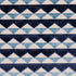 Ridge Line Velvet fabric in slate blue color - pattern number 81820 - by Schumacher in the David Kaihoi collection