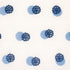 Taylor Embroidery fabric in blue on ivory color - pattern number 81841 - by Schumacher in the Easy Elements collection