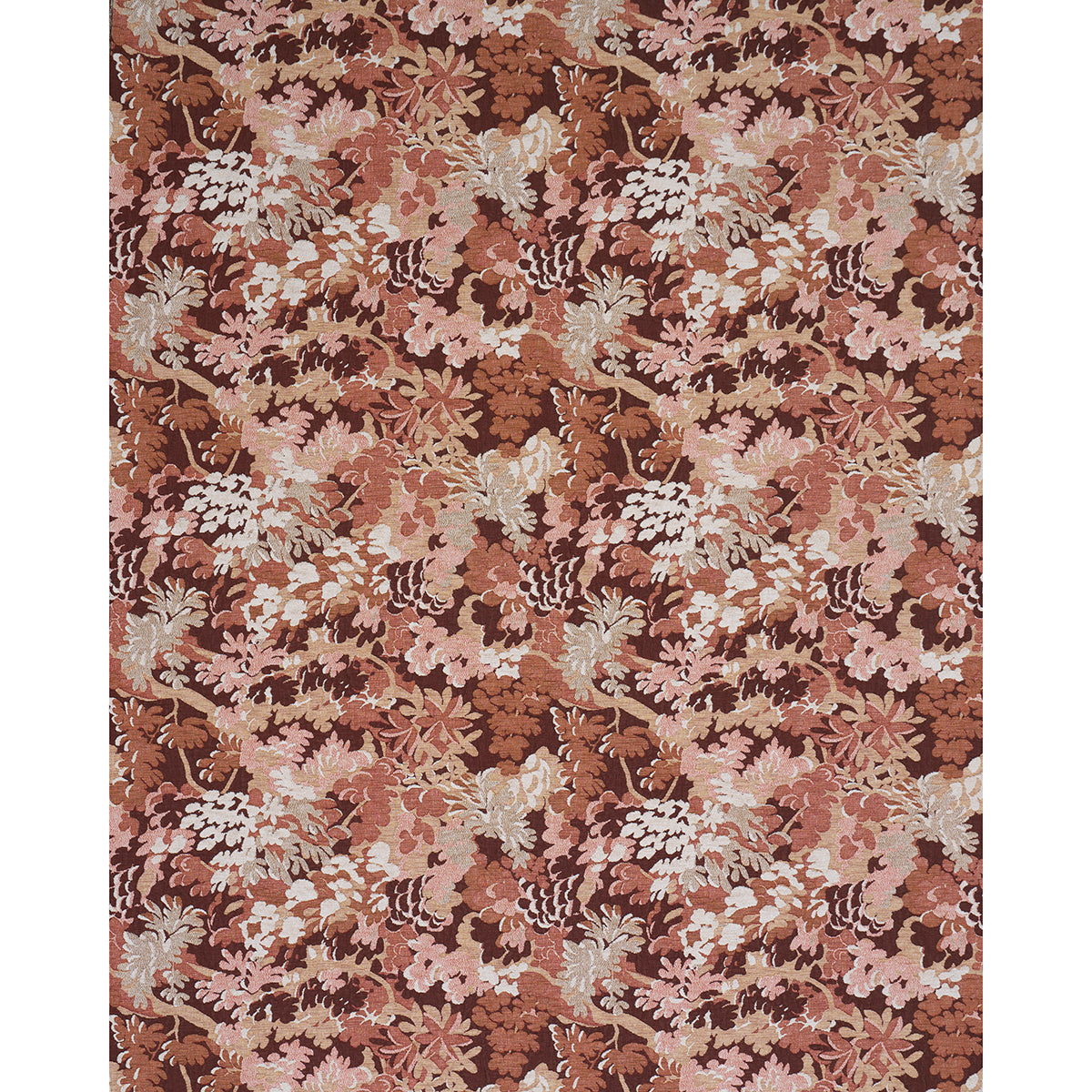 Verdure Tapestry fabric in Terracotta color - pattern number 81852 - by Schumacher in the Perennial Favorites collection