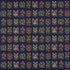 Annika Floral Tapestry fabric in multi on navy color - pattern number 81971 - by Schumacher in the Uncommon Threads collection