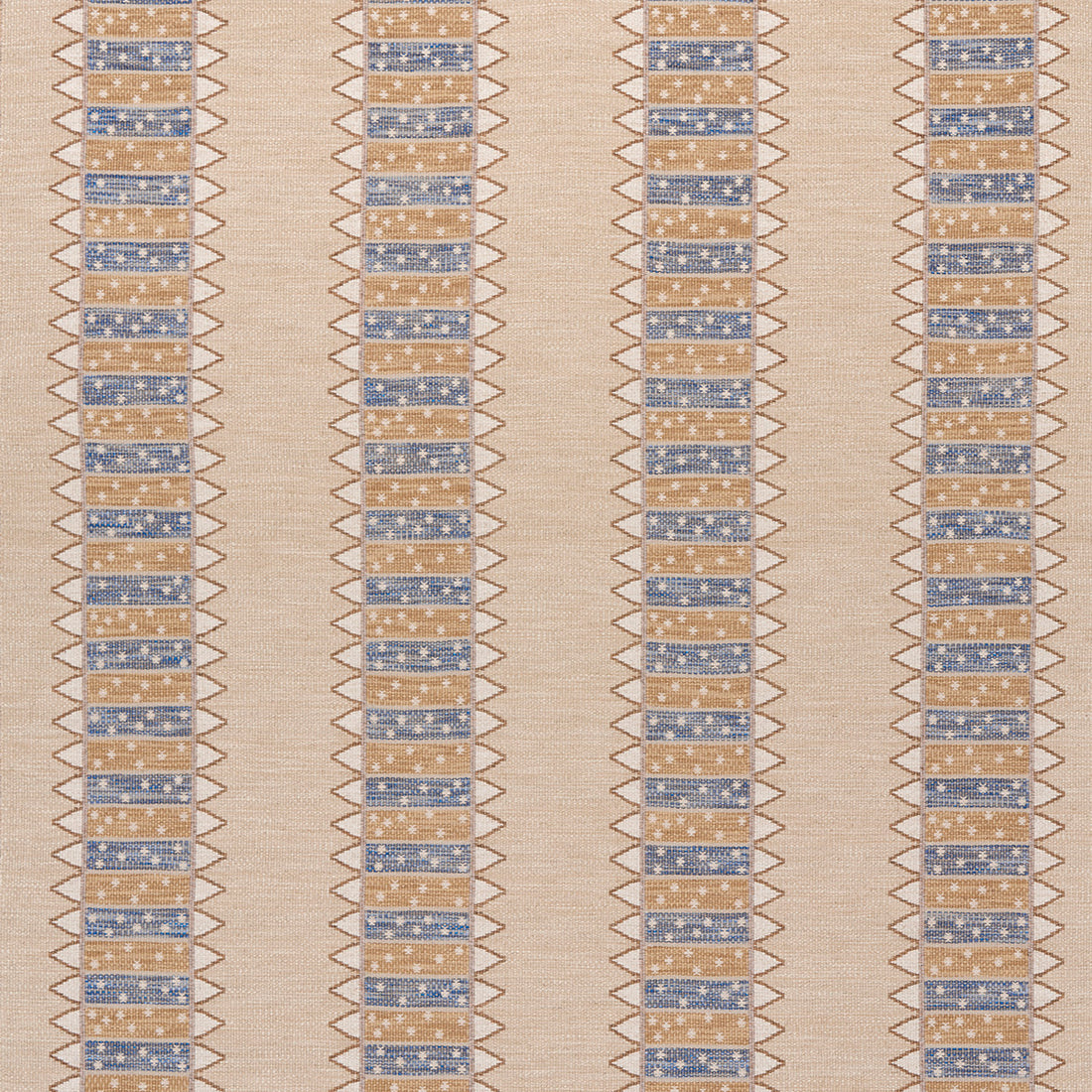 Noor Kilim Stripe fabric in ochre color - pattern number 81980 - by Schumacher in the Uncommon Threads collection