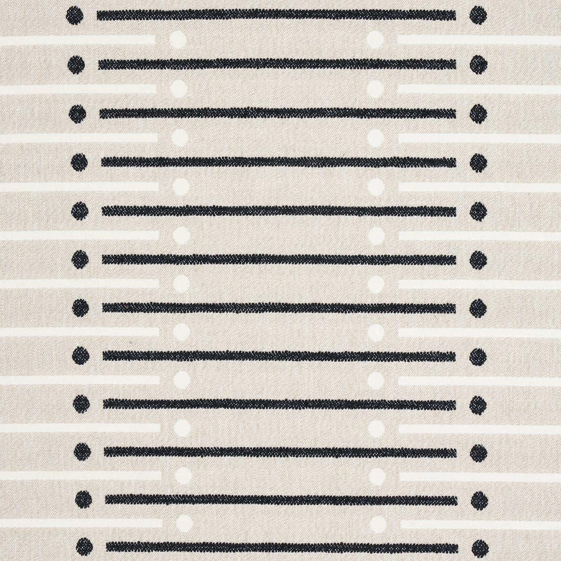 Serapo Rustic Weave fabric in carbon and ivory color - pattern number 82000 - by Schumacher in the Uncommon Threads collection