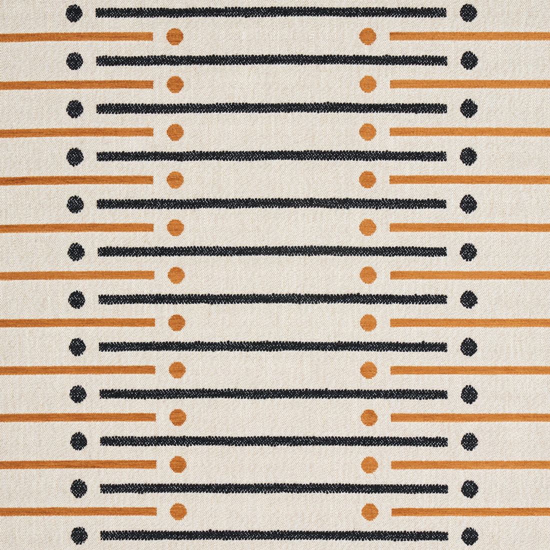 Serapo Rustic Weave fabric in carbon and ochre color - pattern number 82001 - by Schumacher in the Uncommon Threads collection