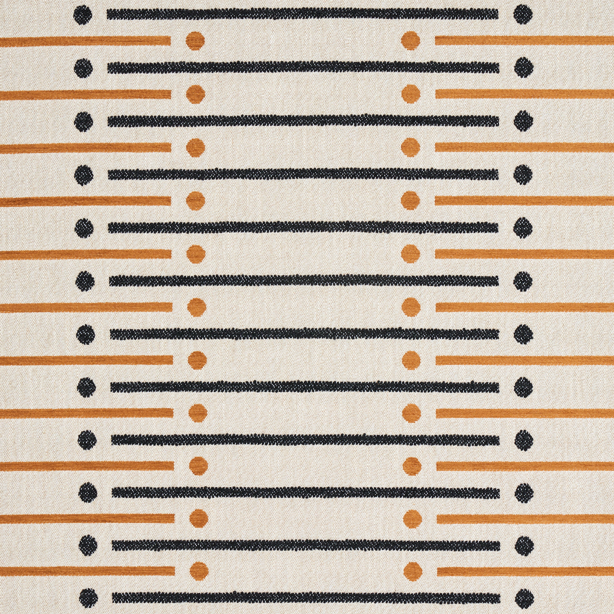 Serapo Rustic Weave fabric in carbon and ochre color - pattern number 82001 - by Schumacher in the Uncommon Threads collection