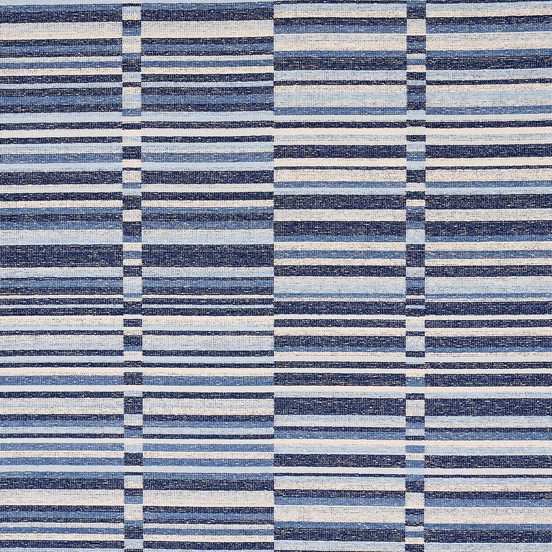 Tierra Stripe fabric in blue color - pattern number 82010 - by Schumacher in the Uncommon Threads collection