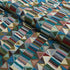 Bizantino Quilted Weave fabric in peacock color - pattern number 82020 - by Schumacher in the Uncommon Threads collection