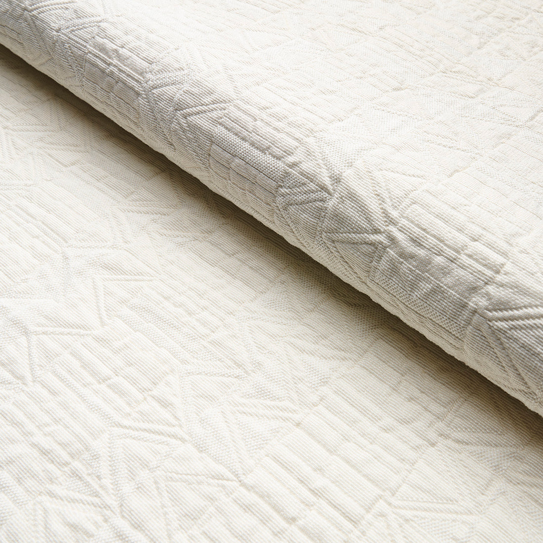 Bizantino Quilted Weave fabric in ivory color - pattern number 82021 - by Schumacher in the Uncommon Threads collection