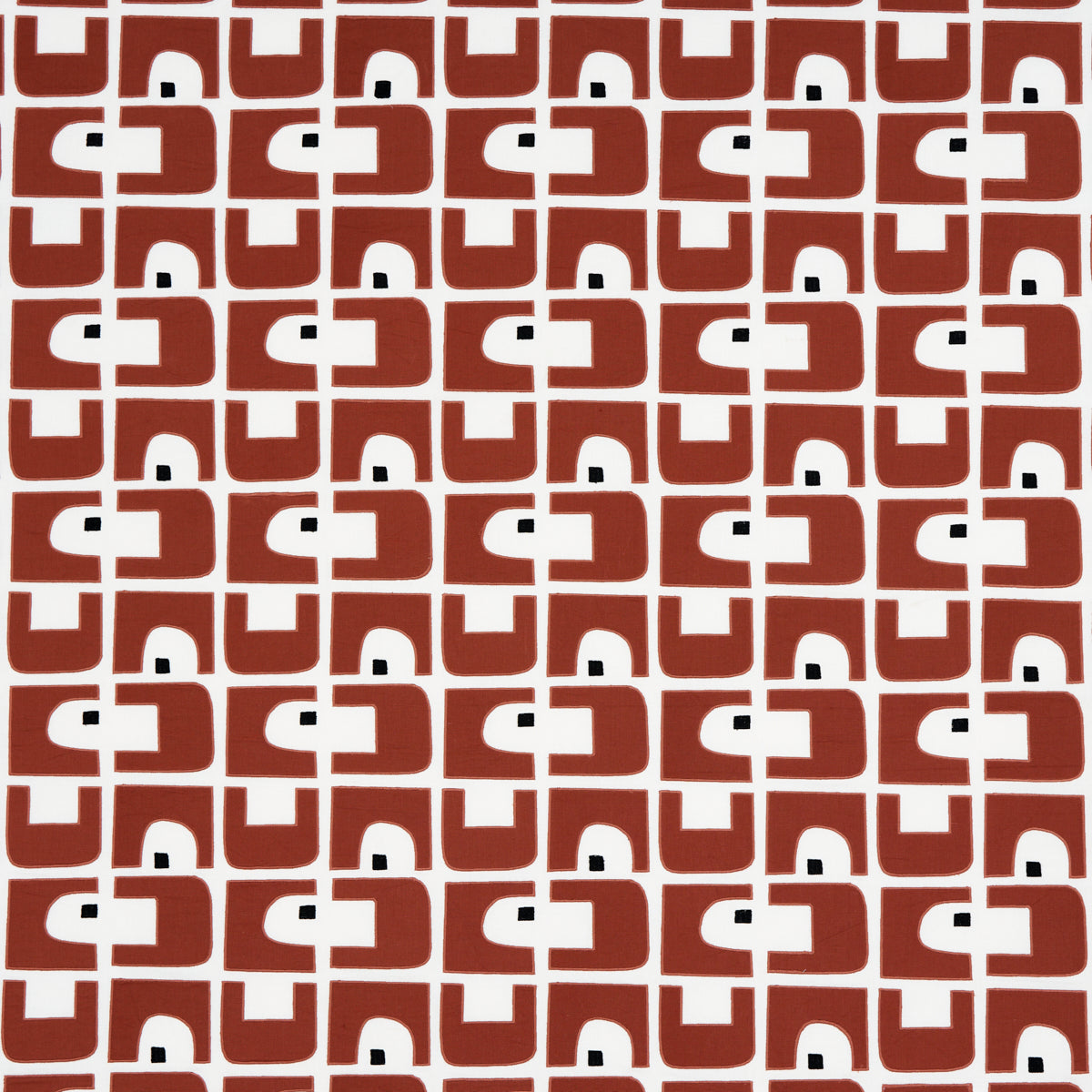Den Applique fabric in clay color - pattern number 82031 - by Schumacher in the Hadiya Williams collection
