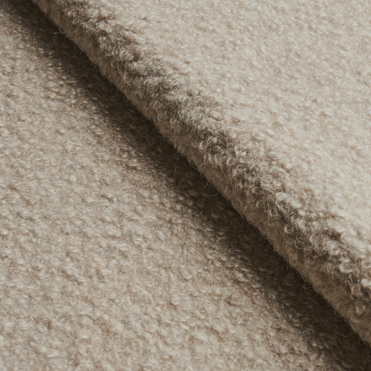Teddy Wool Boucle fabric in rabbit color - pattern number 82060 - by Schumacher in the Patterson Flynn collection