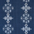 Nadira Embroidery fabric in indigo color - pattern number 82070 - by Schumacher in the Bohemia collection