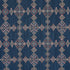 Kalindi Embroidery fabric in indigo color - pattern number 82081 - by Schumacher in the Bohemia collection