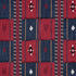 Aravali Patchwork fabric in cerise and ink color - pattern number 82091 - by Schumacher in the Bohemia collection
