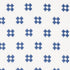 Thandie Embroidery fabric in blue on ivory color - pattern number 82121 - by Schumacher in the Bohemia collection
