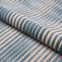 Chimay Stripe Velvet fabric in ciel color - pattern number 82150 - by Schumacher in the Cut & Patterned Velvets collection