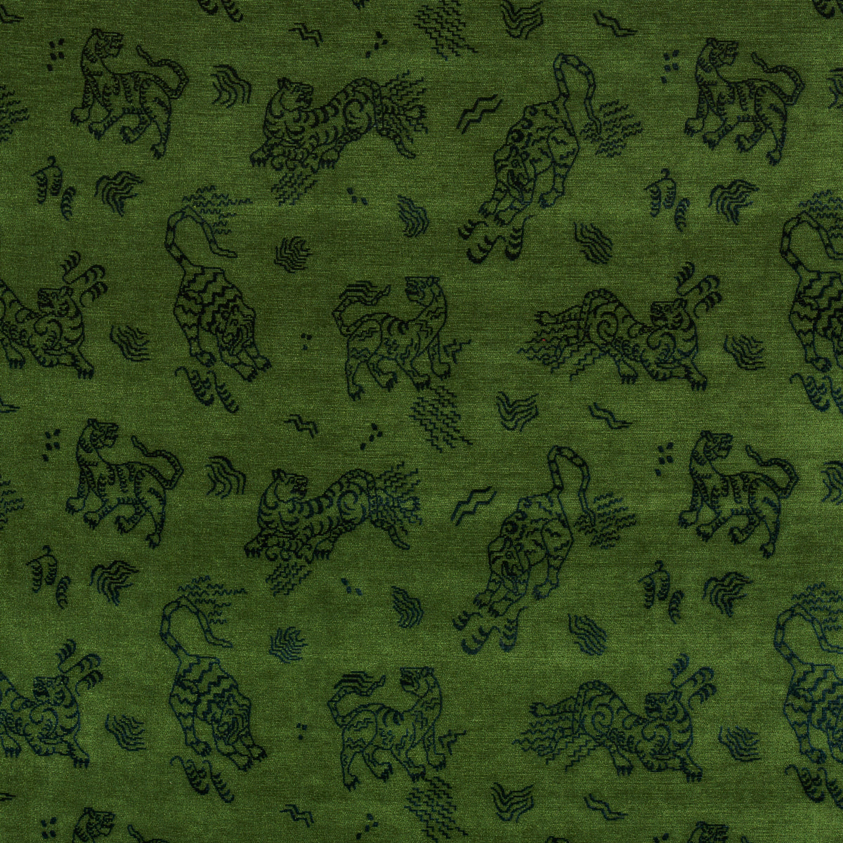 Kinabalu Velvet fabric in emerald color - pattern number 82171 - by Schumacher in the Cut &amp; Patterned Velvets collection