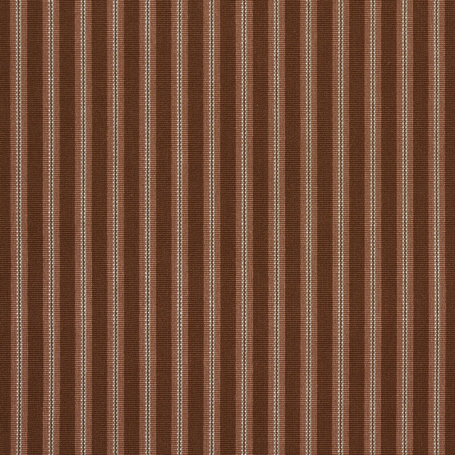 Benson Stripe Épinglé fabric in chestnut rose color - pattern number 82183 - by Schumacher in the Atelier Paris collection