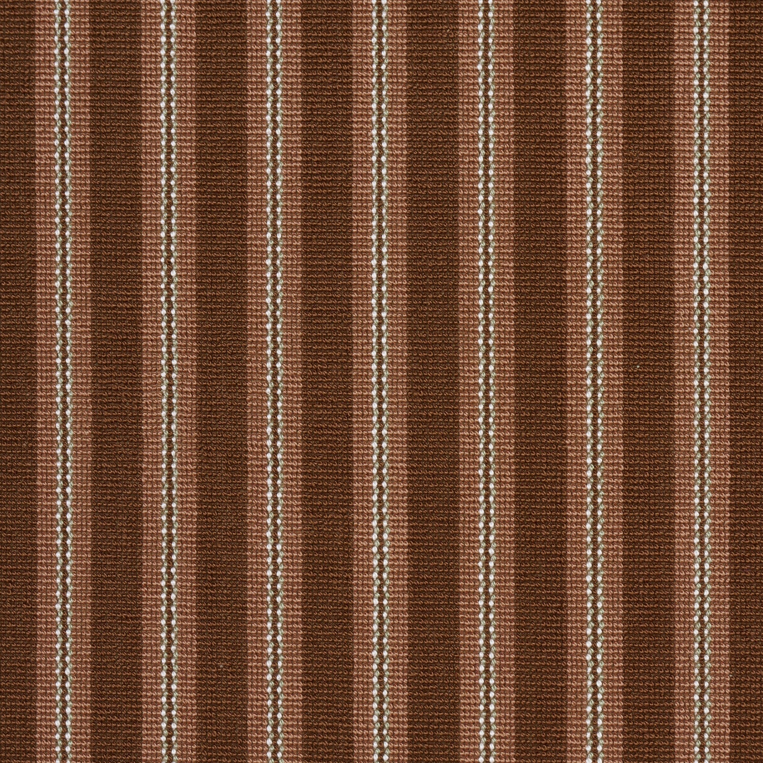 Benson Stripe Épinglé fabric in chestnut rose color - pattern number 82183 - by Schumacher in the Atelier Paris collection