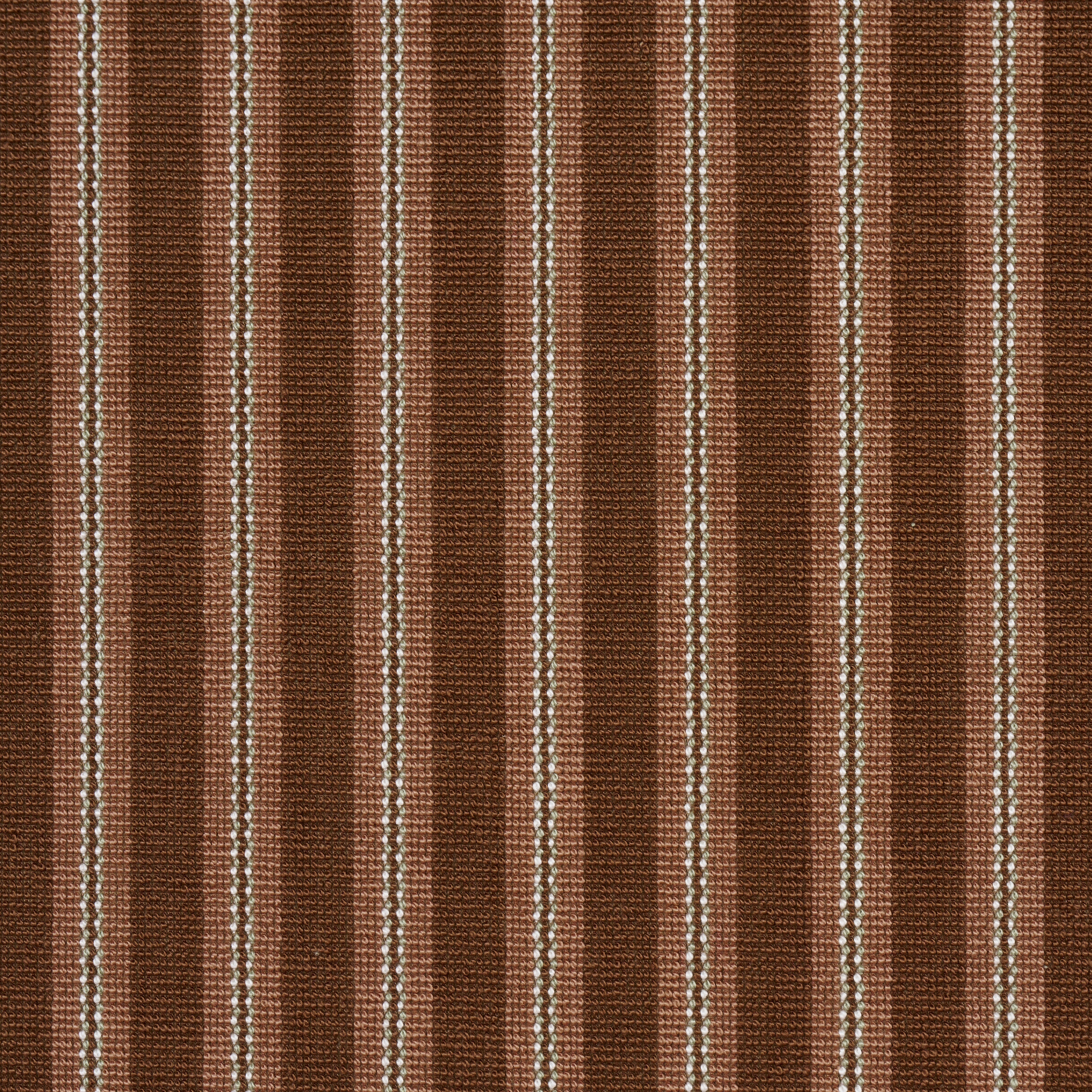 Benson Stripe Épinglé fabric in chestnut rose color - pattern number 82183 - by Schumacher in the Atelier Paris collection