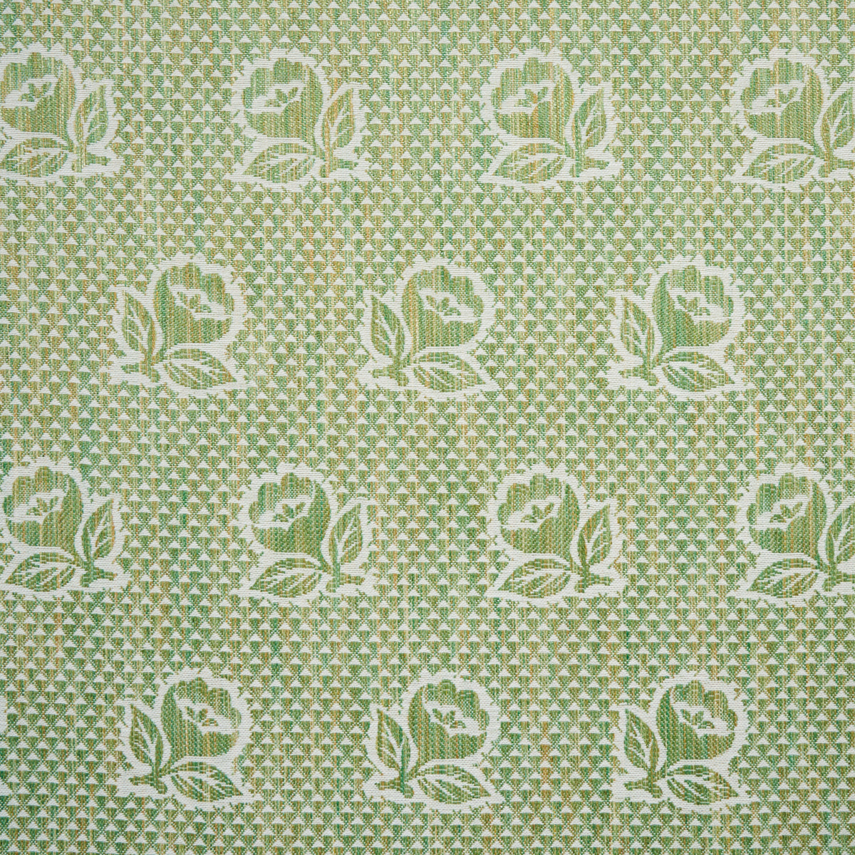 Fleurette fabric in leaf color - pattern number 82192 - by Schumacher in the New Traditional:  Provencal collection