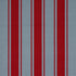 Tangier Stripe fabric in teal and red color - pattern number 82272 - by Schumacher in the Johnson Hartig collection