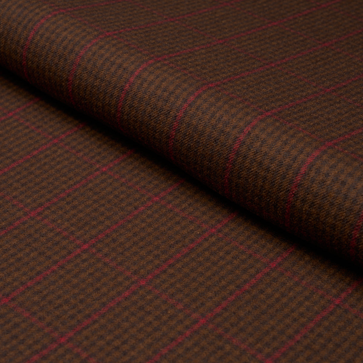 Aldridge Wool Houndstooth fabric in mocha color - pattern number 82334 - by Schumacher in the Patterson Flynn collection