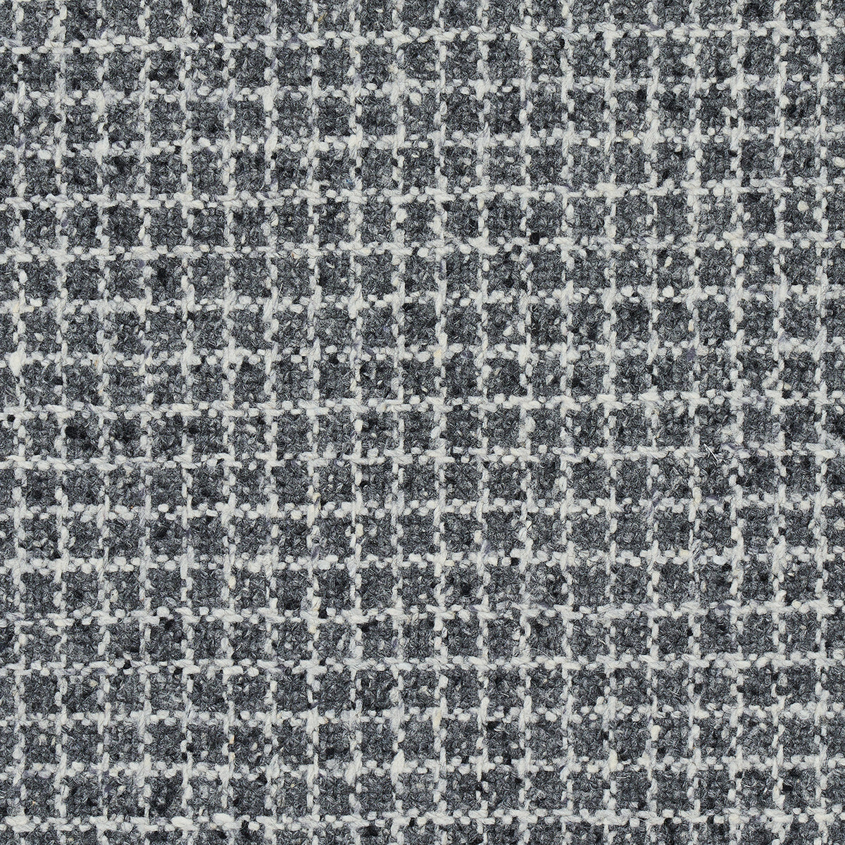 Hudson Wool Check fabric in grey color - pattern number 82352 - by Schumacher in the Patterson Flynn collection
