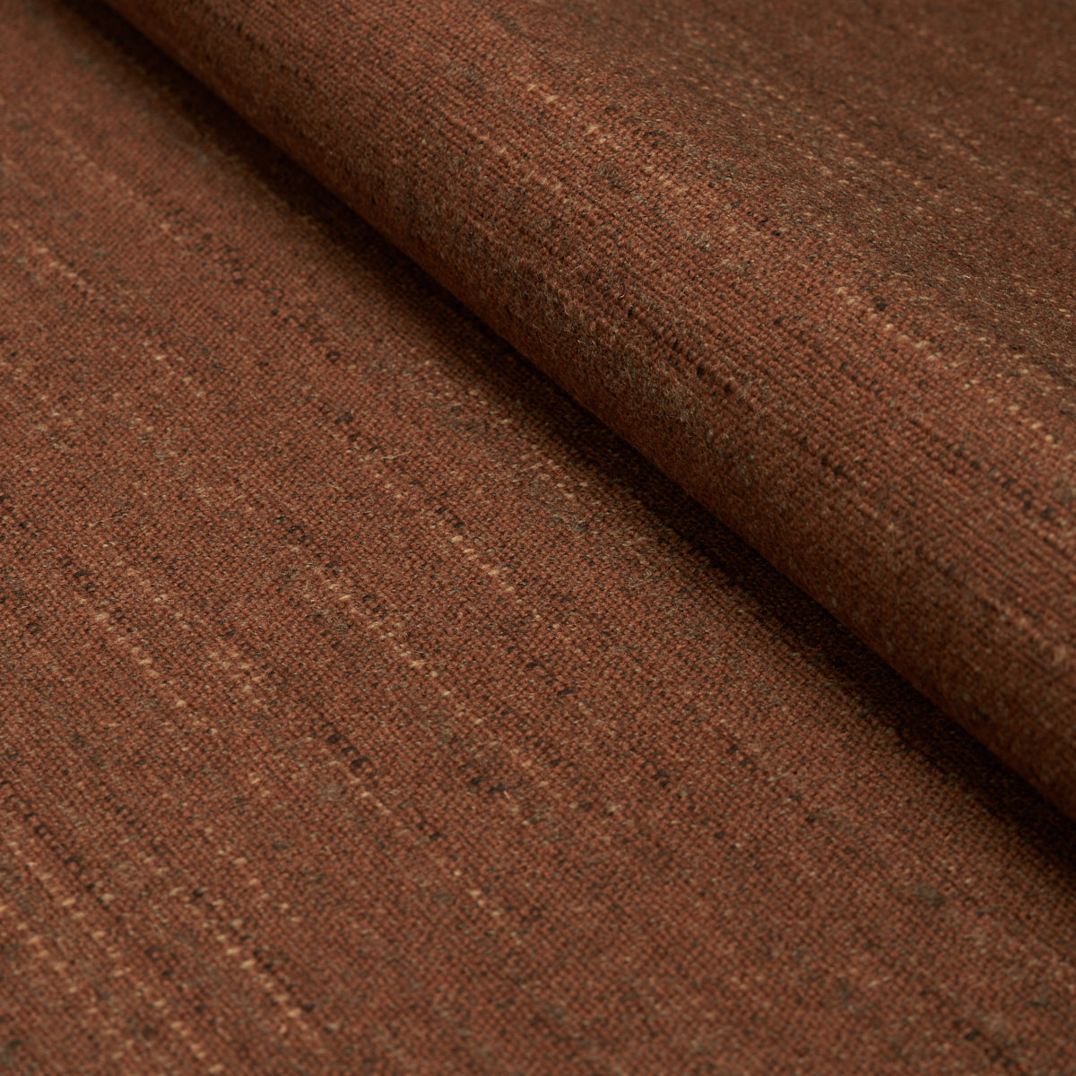 Atlas Wool Texture fabric in dark copper color - pattern number 82361 - by Schumacher in the Patterson Flynn collection