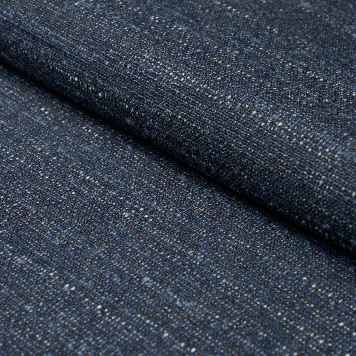 Atlas Wool Texture fabric in indigo color - pattern number 82364 - by Schumacher in the Patterson Flynn collection