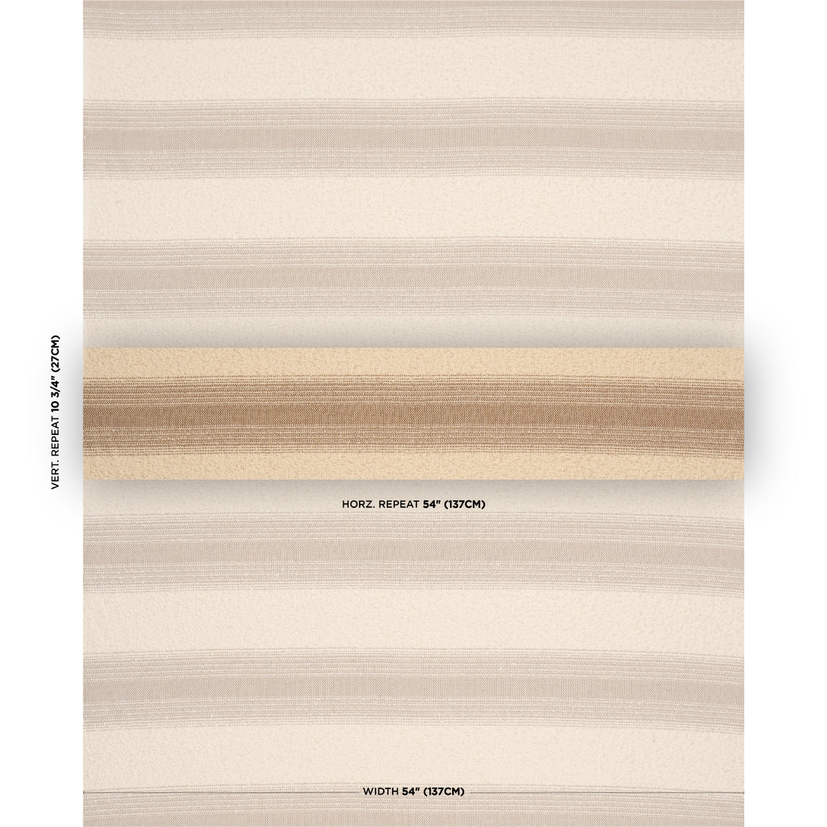 Jessen Alpaca Stripe fabric in natural color - pattern number 82382 - by Schumacher in the Patterson Flynn collection