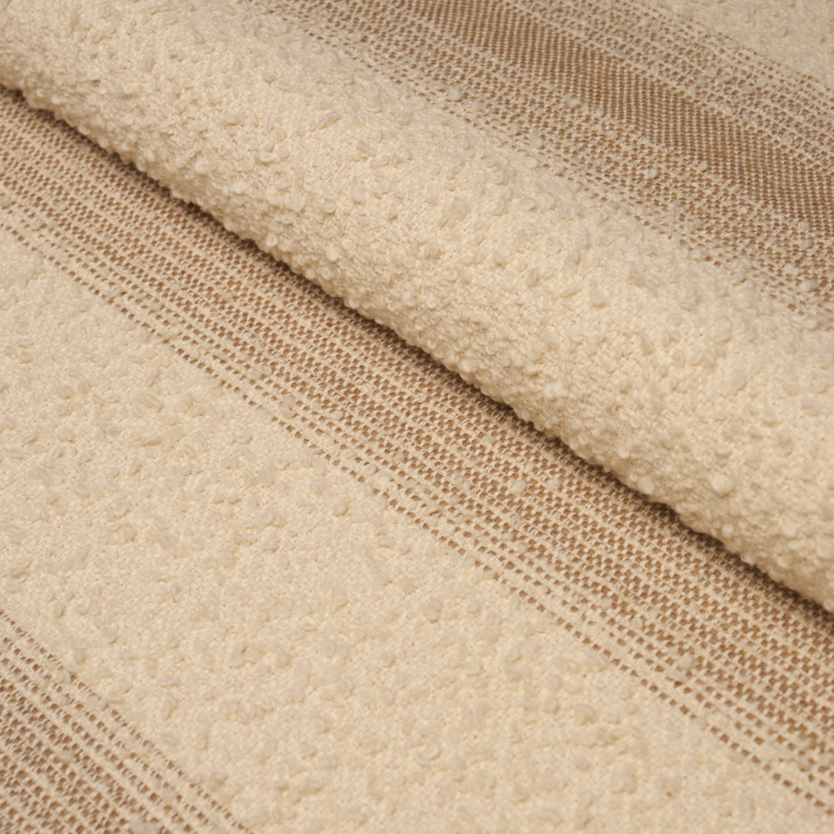 Jessen Alpaca Stripe fabric in natural color - pattern number 82382 - by Schumacher in the Patterson Flynn collection