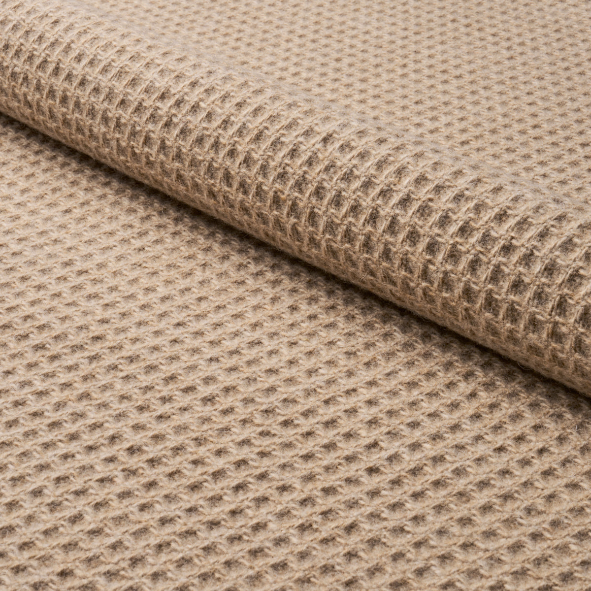 Walden Wool Texture fabric in wheat color - pattern number 82640 - by Schumacher in the Patterson Flynn collection