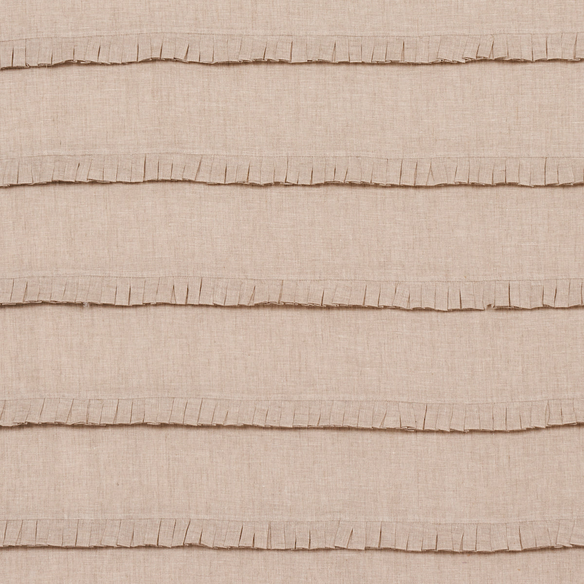 Dorothy Pleated Linen fabric in linen color - pattern number 82650 - by Schumacher in the New Old-Fashioned collection