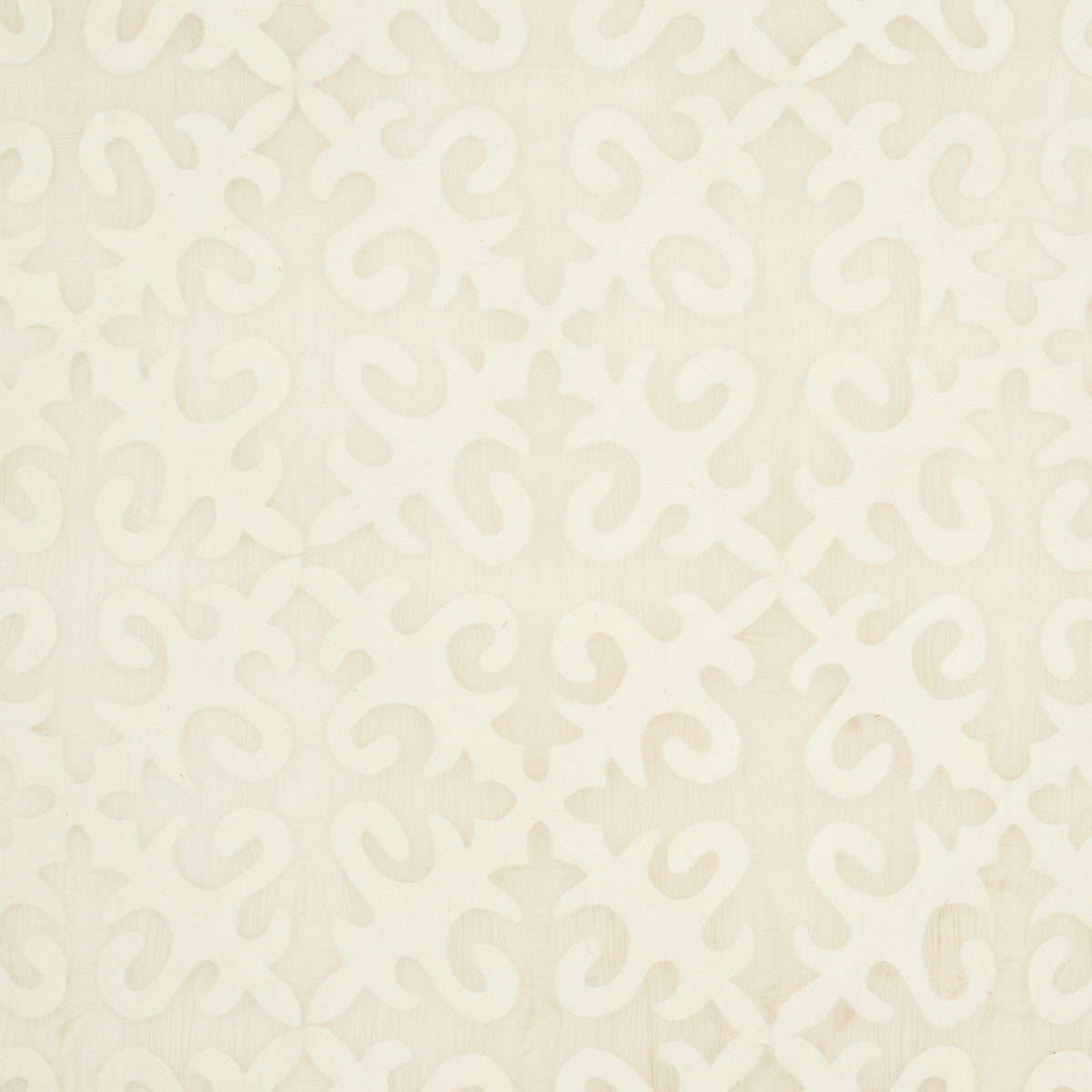 Kyrgyzstan Wool Silk Panel fabric in oyster and natural color - pattern number 82690 - by Schumacher in the Ibu collection