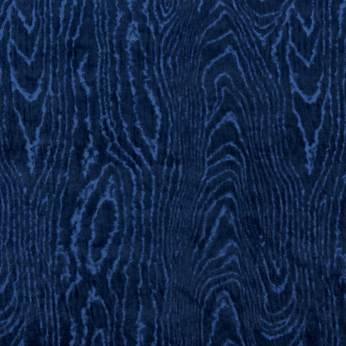 Marisa Moire Velvet fabric in lapis color - pattern number 82752 - by Schumacher in the Regine collection
