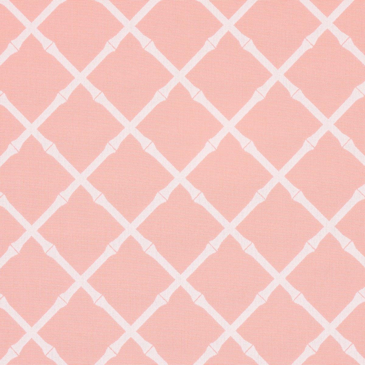 Bamboo Trellis Indoor Outdoor fabric in pink color - pattern number 82761 - by Schumacher in the Swing Time Indoor/Outdoor collection