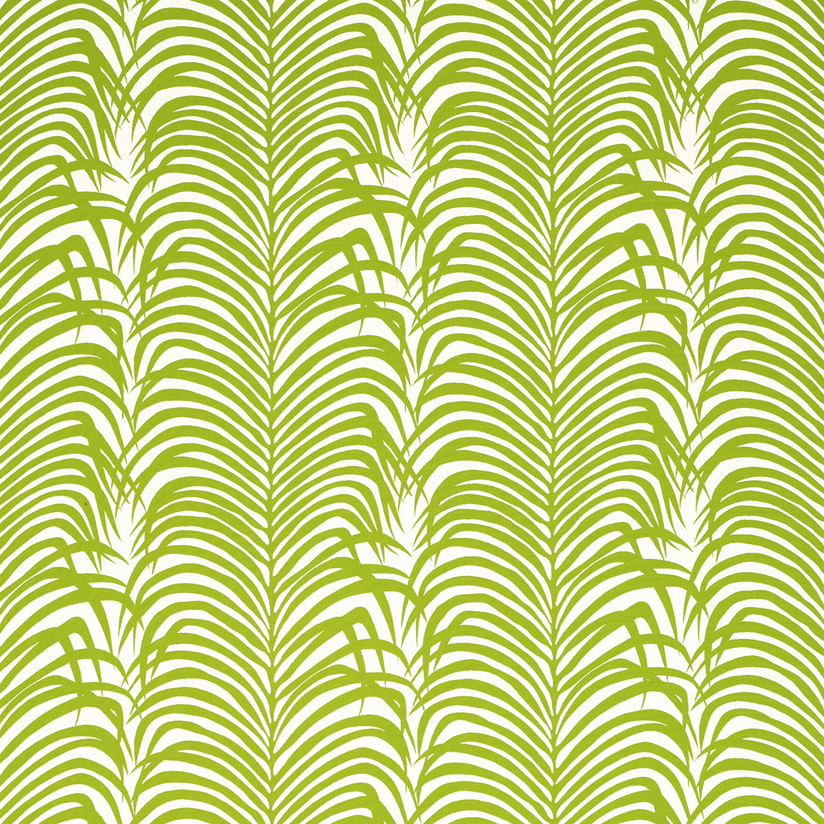 Zebra Palm Woven Indoor Outdoor fabric in green color - pattern number 82780 - by Schumacher in the Swing Time Indoor/Outdoor collection