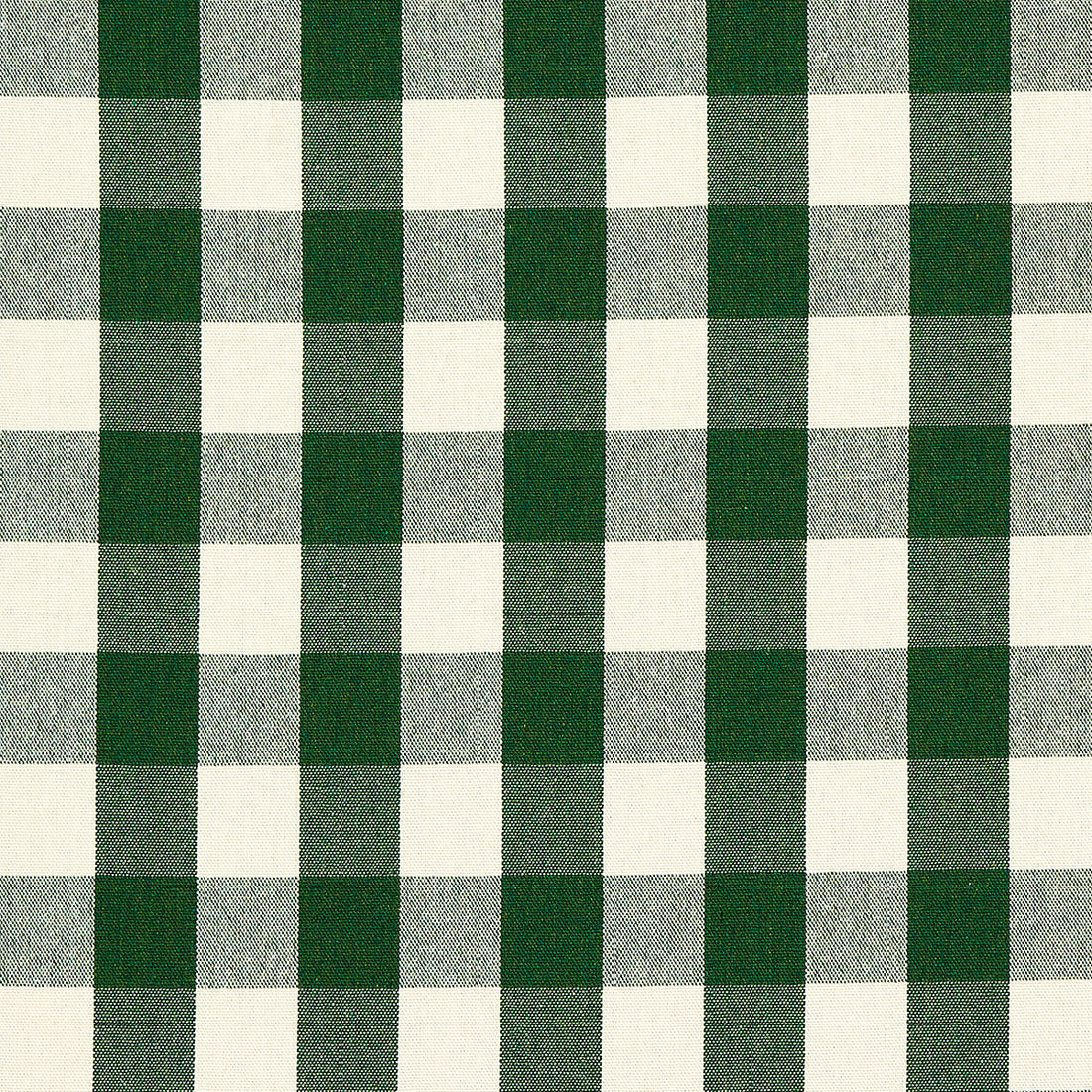 Dutton Buffalo Check fabric in emerald color - pattern number 82941 - by Schumacher in the A Country Life collection