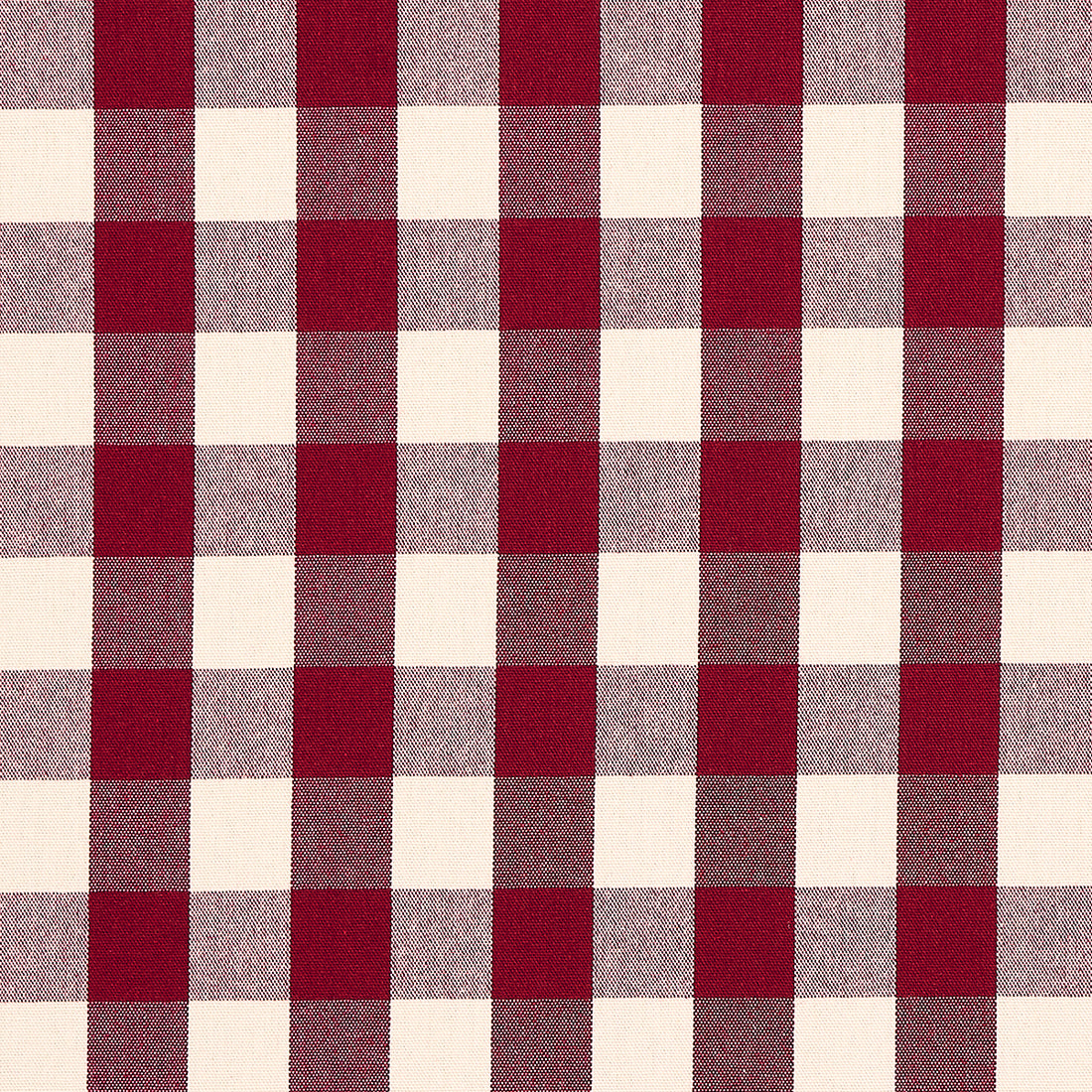 Dutton Buffalo Check fabric in crimson color - pattern number 82943 - by Schumacher in the A Country Life collection