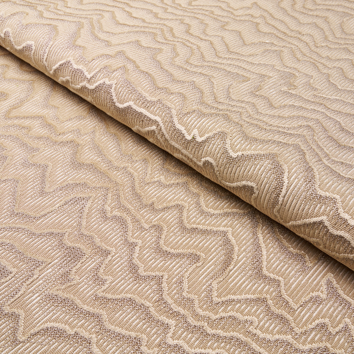 Zambezi Velvet fabric in champagne color - pattern number 83021 - by Schumacher in the Cut &amp; Patterned Velvets collection