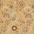 Alessia Floral fabric in gold color - pattern number 83131 - by Schumacher in the Schumacher Classics collection