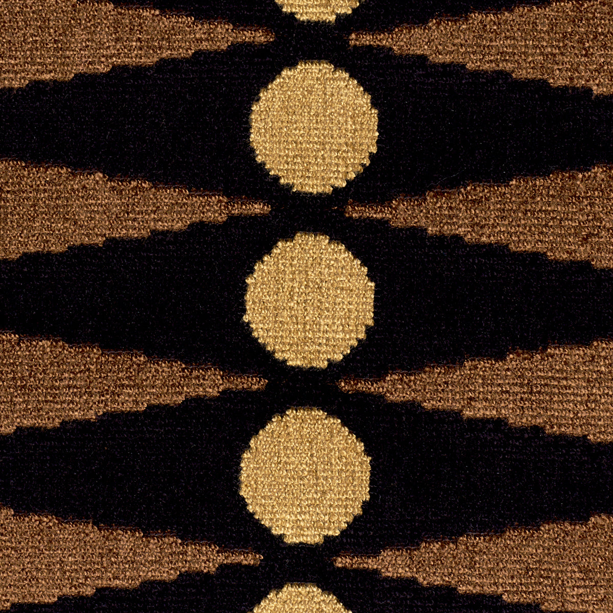 Backgammon Cut Velvet fabric in ochre color - pattern number 83203 - by Schumacher in the Atelier Paris collection