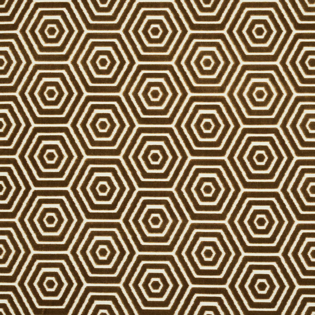 Bees Knees Cut Velvet fabric in gold color - pattern number 83210 - by Schumacher in the Mary Mcdonald collection