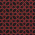 Le Maroc Epingle fabric in black and red color - pattern number 83222 - by Schumacher in the Mary Mcdonald collection