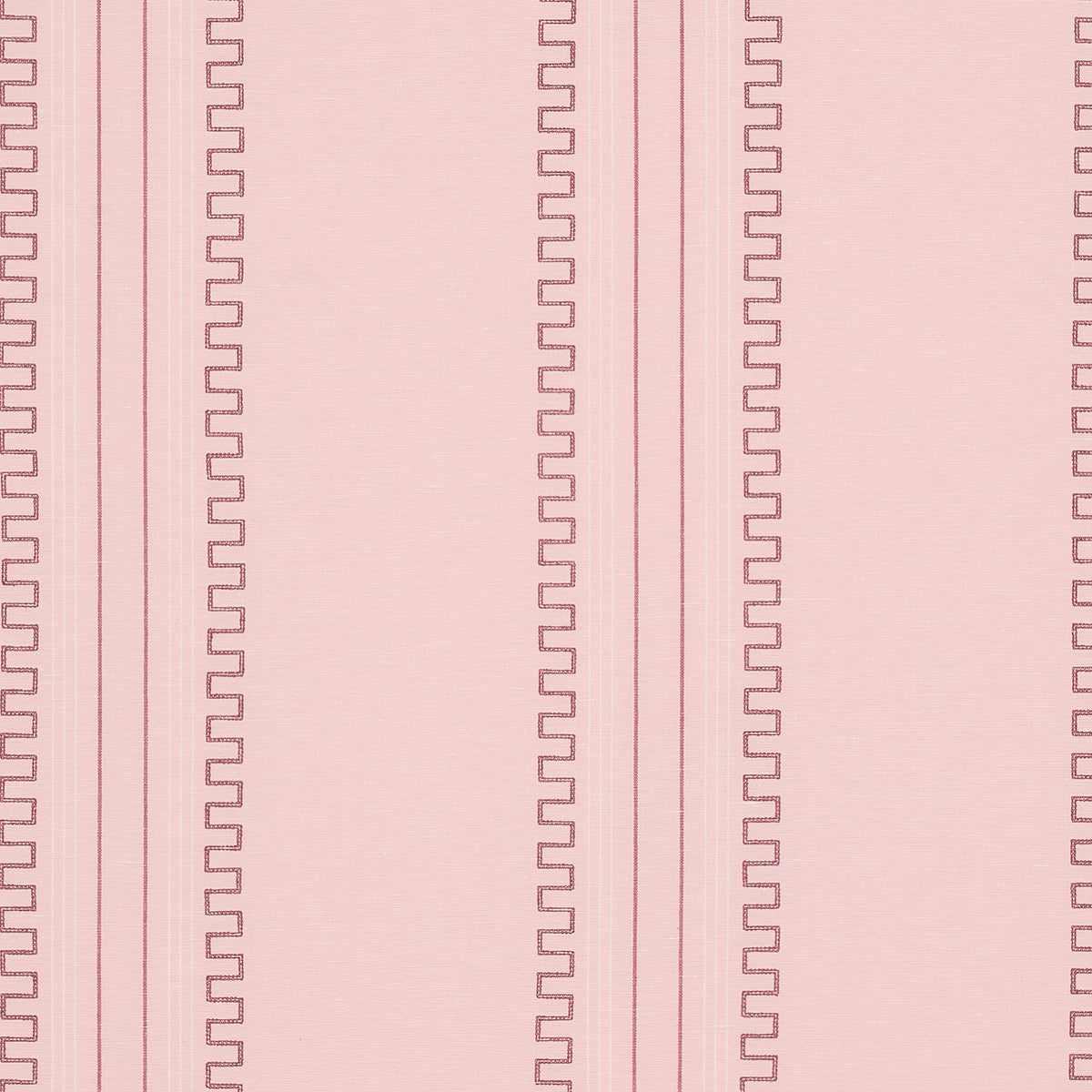Greco Stripe fabric in pink color - pattern number 83233 - by Schumacher in the Mary Mcdonald collection