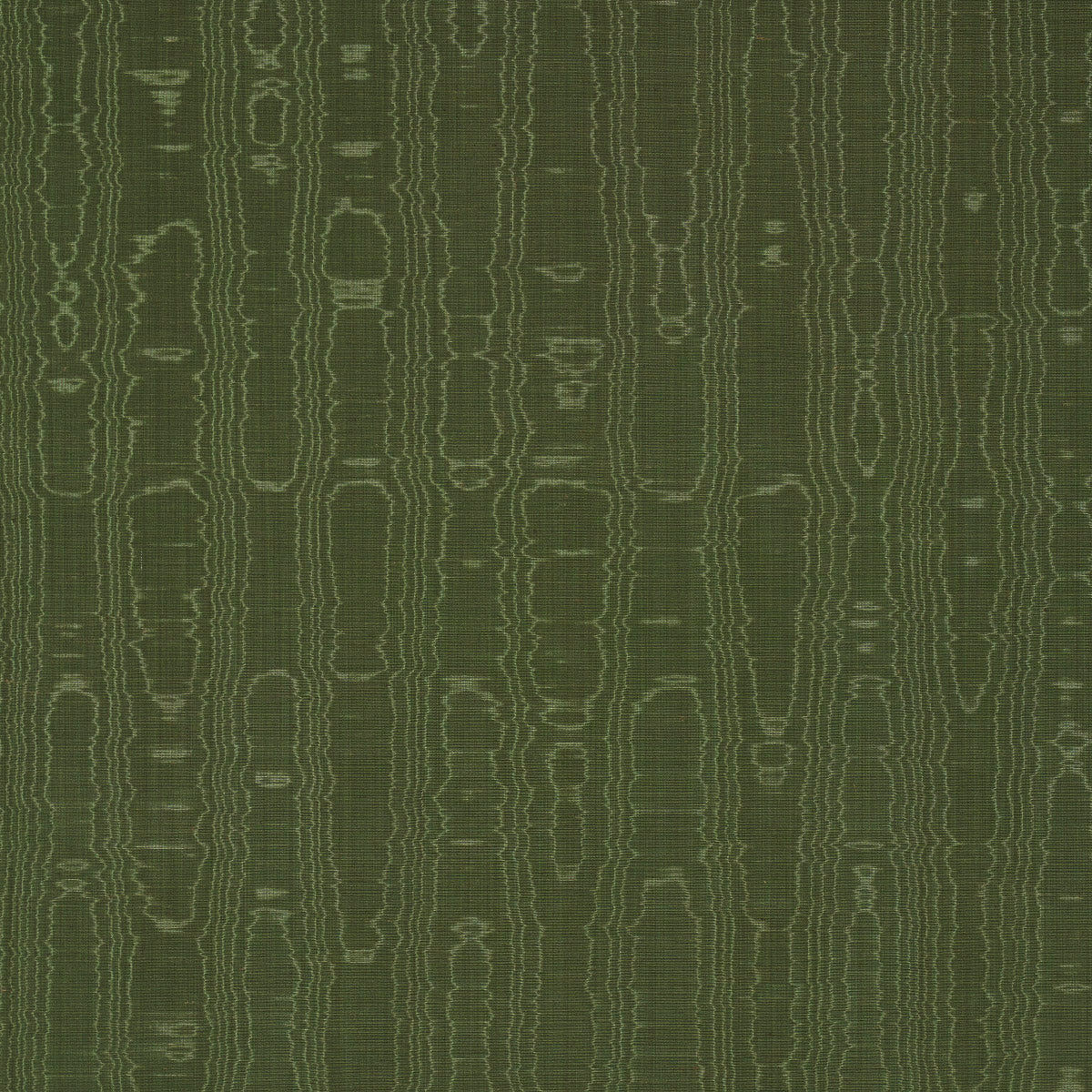Beau Cotton Linen Moire fabric in olive color - pattern number 83253 - by Schumacher in the Patterson Flynn collection